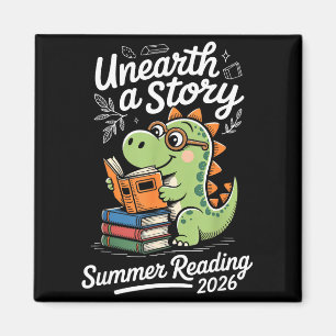 Unearth a story summer reading 2026 dino  magnet