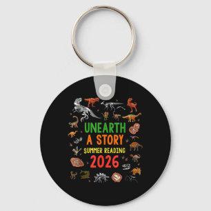 Unearth a Story Summer Reading 2026 Dinosaur Key Ring