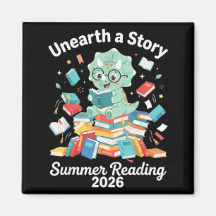 Unearth a story summer reading 2026 library men magnet