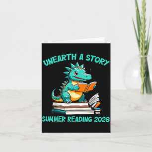 Unearth a story summer reading 2026 men women kids card