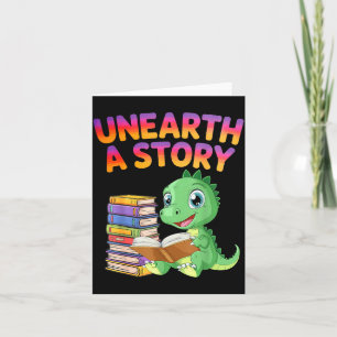 Unearth a Story Summer Reading 2026 Men Women Kids Card