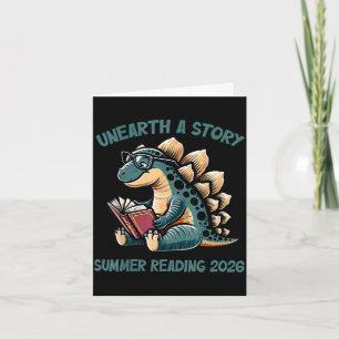 Unearth a story summer reading 2026 men women kids card