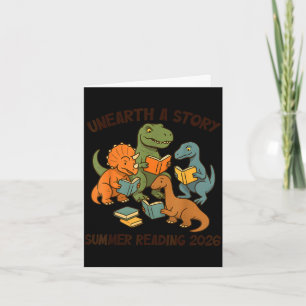 Unearth a story summer reading 2026 men women kids card
