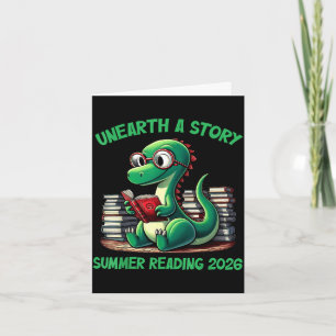 Unearth a story summer reading 2026 men women kids card