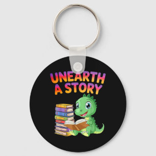 Unearth a Story Summer Reading 2026 Men Women Kids Key Ring