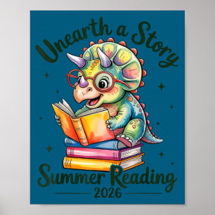Unearth a story summer reading 2026 men women kids poster