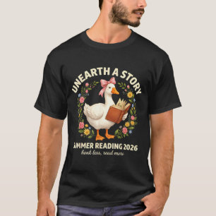 Unearth a Story Summer Reading 2026 Men Women Kids T-Shirt