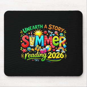Unearth A Story Summer Reading Program 2026 Men Mouse Pad