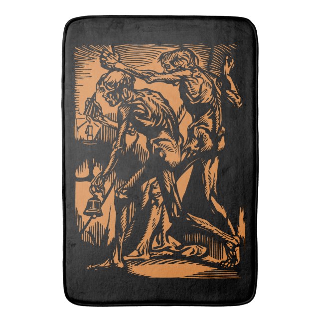 Unearthed Horrors of Dead Miners for Halloween Bath Mat (Front Vertical)