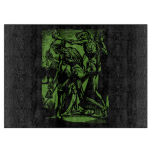 Unearthed Horrors of Dead Miners for Halloween Cutting Board