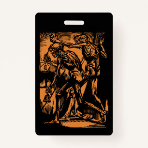 Unearthed Horrors of Dead Miners for Halloween ID Badge