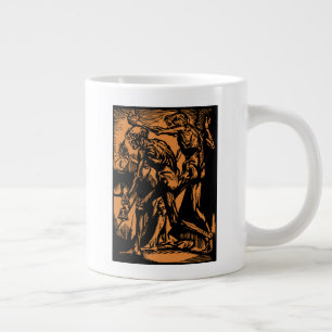 Unearthed Horrors of Dead Miners for Halloween Large Coffee Mug