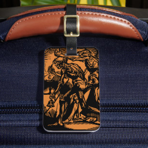 Unearthed Horrors of Dead Miners for Halloween Luggage Tag