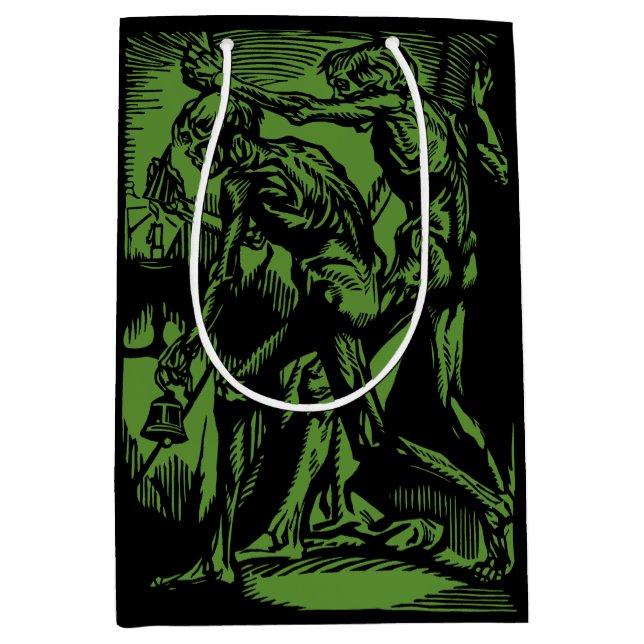 Unearthed Horrors of Dead Miners for Halloween Medium Gift Bag (Front)