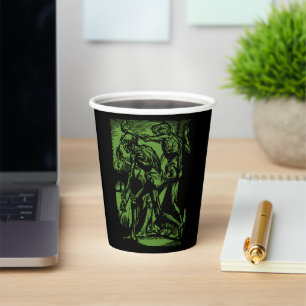 Unearthed Horrors of Dead Miners for Halloween Paper Cups