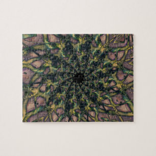 Unending   Pink and Yellow Fractal Art Jigsaw Puzzle