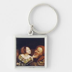 Unequal Love or, The Mismatched Couple Key Ring