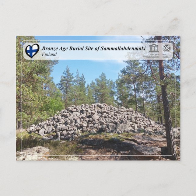 UNESCO - Bronze Age Burial Site of Sammallahdenmäk Postcard (Front)
