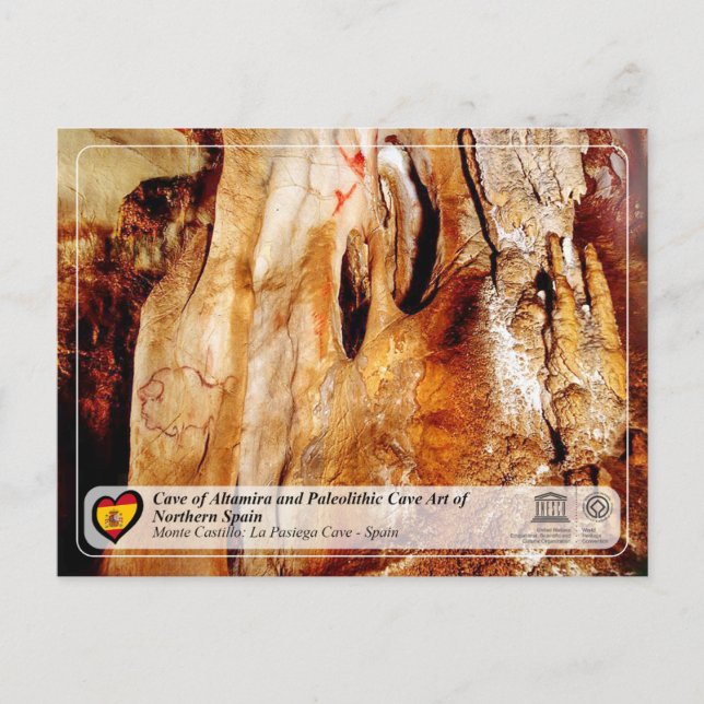 UNESCO - Cave of La Pasiega / Cueva de La Pasiega Postcard (Front)