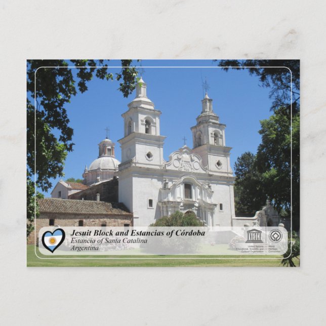 UNESCO - Jesuit Block and Estancias of Córdoba Postcard (Front)