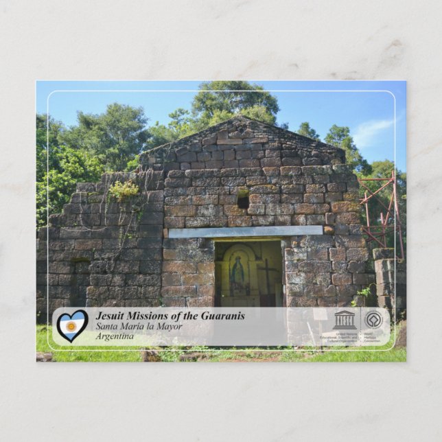 UNESCO - Jesuit Missions of the Guaranis Postcard (Front)