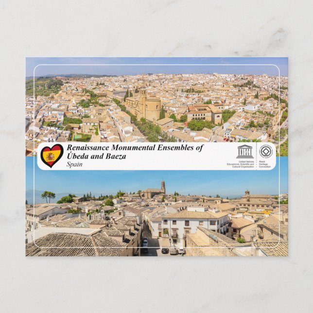 UNESCO - Renaissance Ensembles of Úbeda and Baeza Postcard (Front)