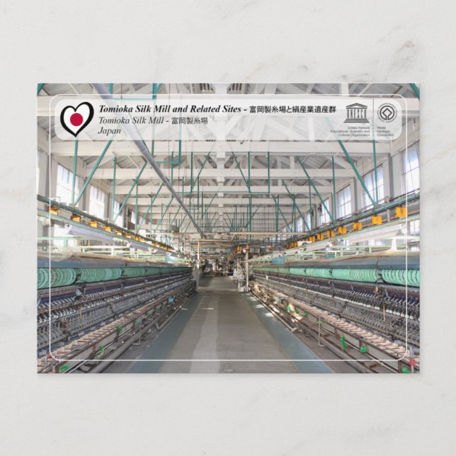 UNESCO - Tomioka Silk Mill - 富岡製糸場 Postcard (Front)