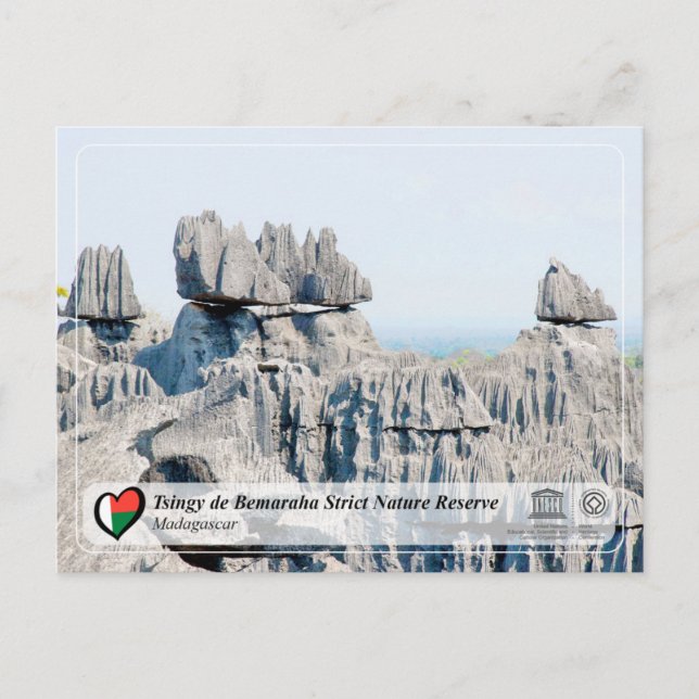 UNESCO - Tsingy de Bemaraha Strict Nature Reserve Postcard (Front)