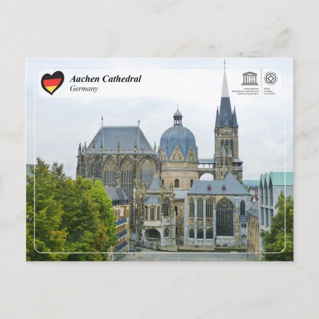 UNESCO WHS - Aachen Cathedral Postcard (Front)
