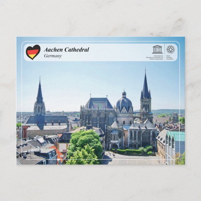 UNESCO WHS - Aachen Cathedral Postcard (Front)