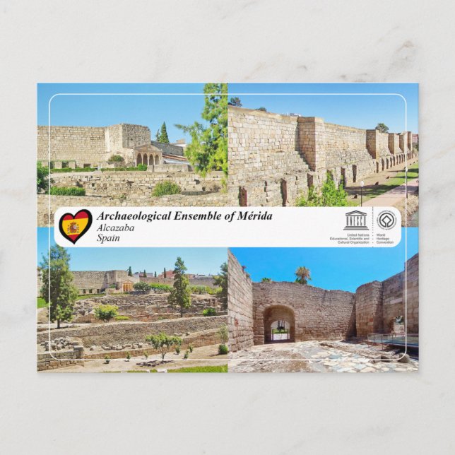 UNESCO WHS - Alcazaba of Mérida Postcard (Front)