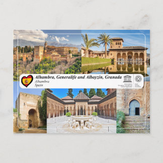 UNESCO WHS - Alhambra, Granada Postcard