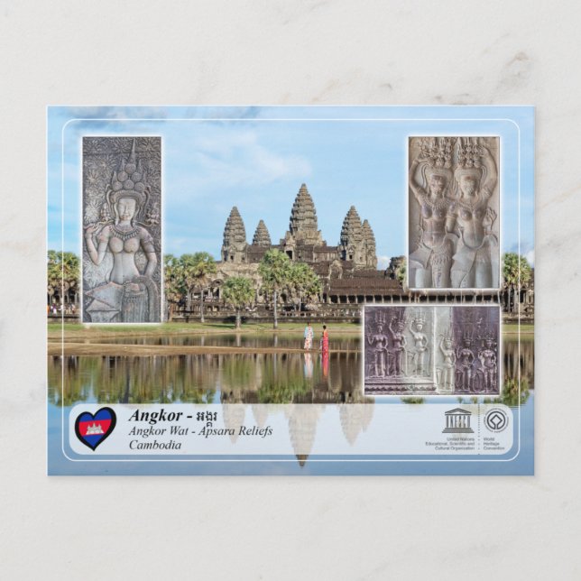 UNESCO WHS - Angkor - Angkor Wat Postcard (Front)