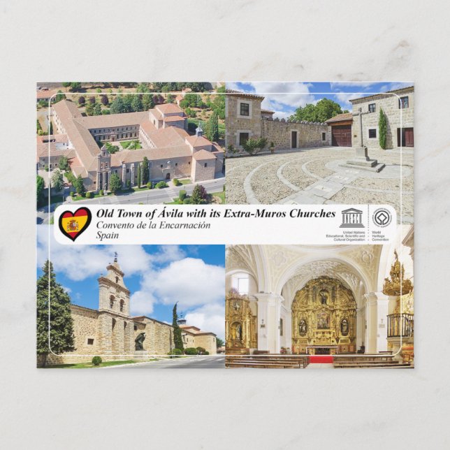 UNESCO WHS - Ávila - Convento de la Encarnación Postcard (Front)