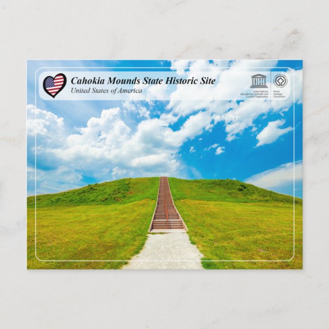UNESCO WHS - Cahokia Mounds State Historic Site Postcard (Front)