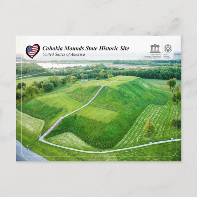 UNESCO WHS - Cahokia Mounds State Historic Site Postcard (Front)