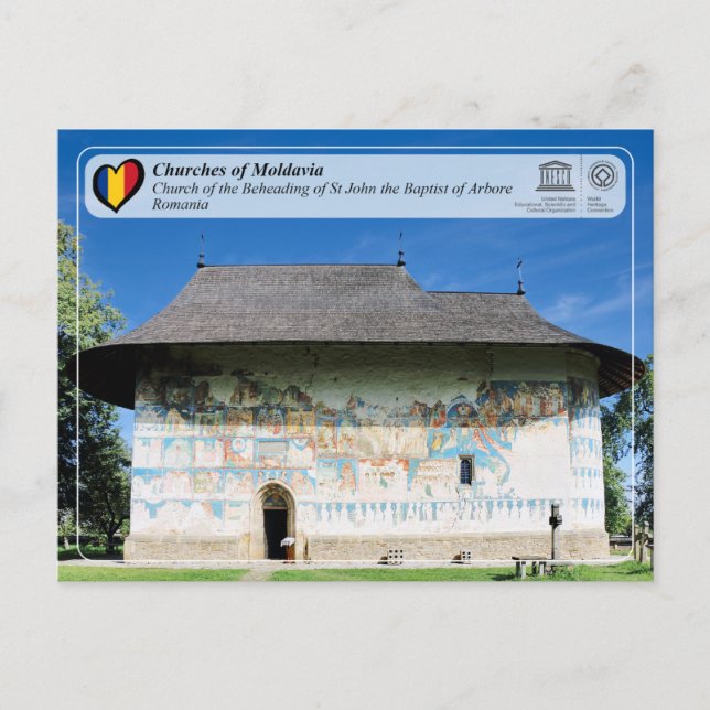 UNESCO WHS - Churches of Moldavia - Arbore Postcard (Front)