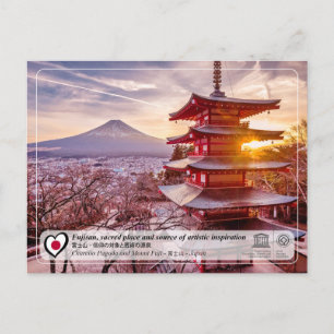 UNESCO WHS - Fujisan - Mount Fuji - 富士山 Postcard