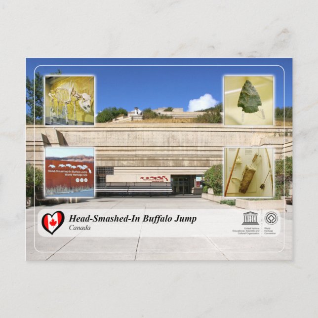 UNESCO WHS - Head-Smashed-In Buffalo Jump Postcard (Front)