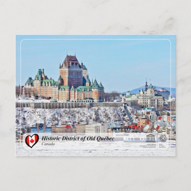 UNESCO WHS - Historic District of Old Québec Postcard (Front)