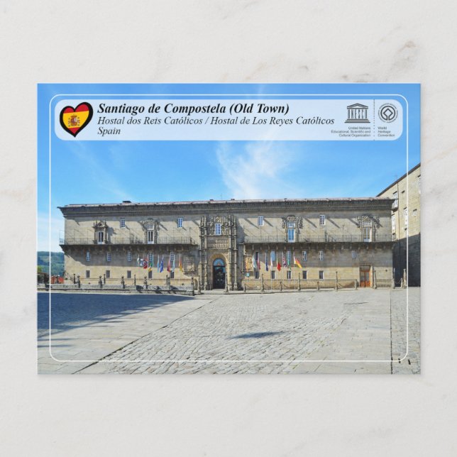 UNESCO WHS - Hostal dos Reis Católicos Postcard (Front)