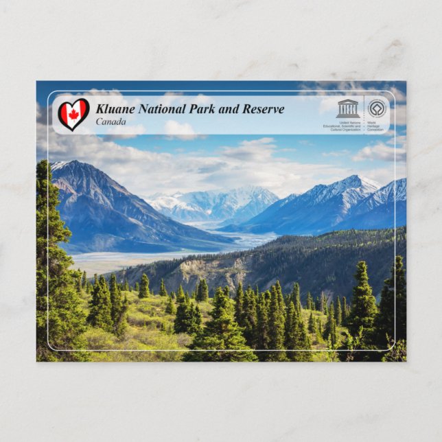 UNESCO WHS - Kluane National Park and Reserve Postcard (Front)
