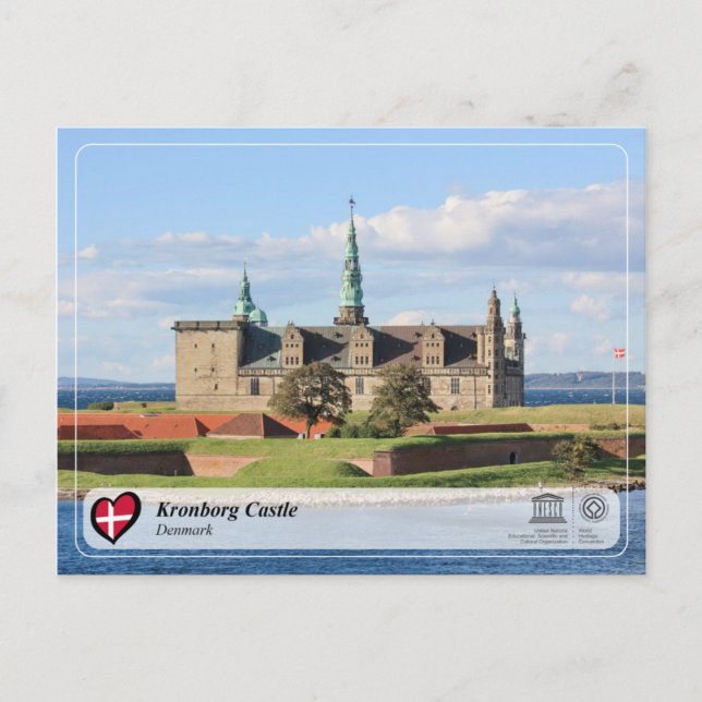 UNESCO WHS - Kronborg Castle Postcard (Front)