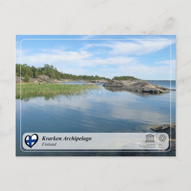 UNESCO WHS - Kvarken Archipelago Postcard (Front)