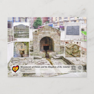 UNESCO WHS - La Fuente de Foncalada Postcard