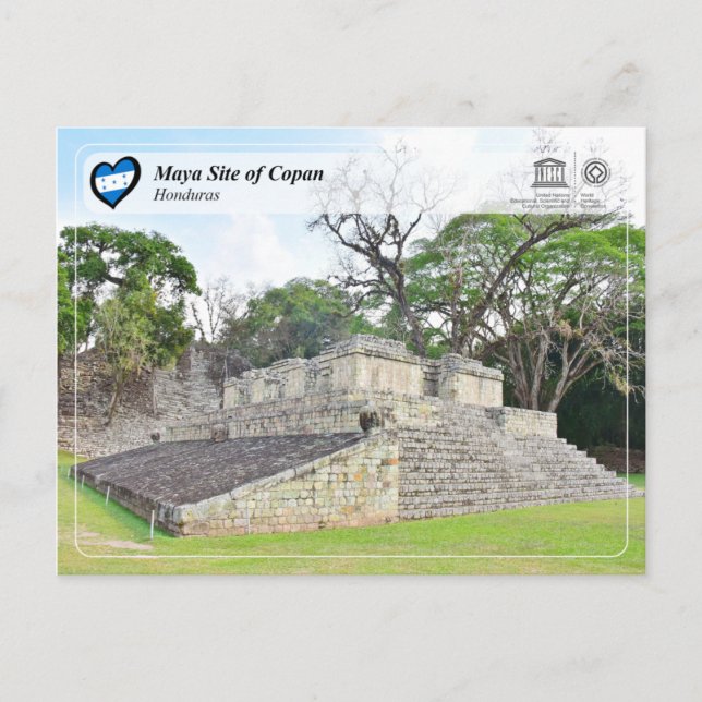 UNESCO WHS - Maya Site of Copan Postcard (Front)