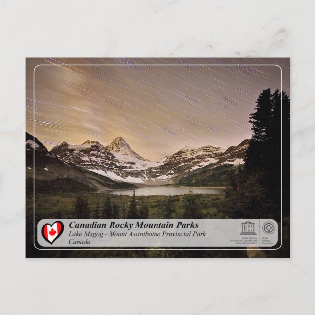 UNESCO WHS - Mount Assiniboine Provincial Park Postcard (Front)