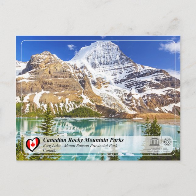 UNESCO WHS - Mount Robson Provincial Park Postcard (Front)