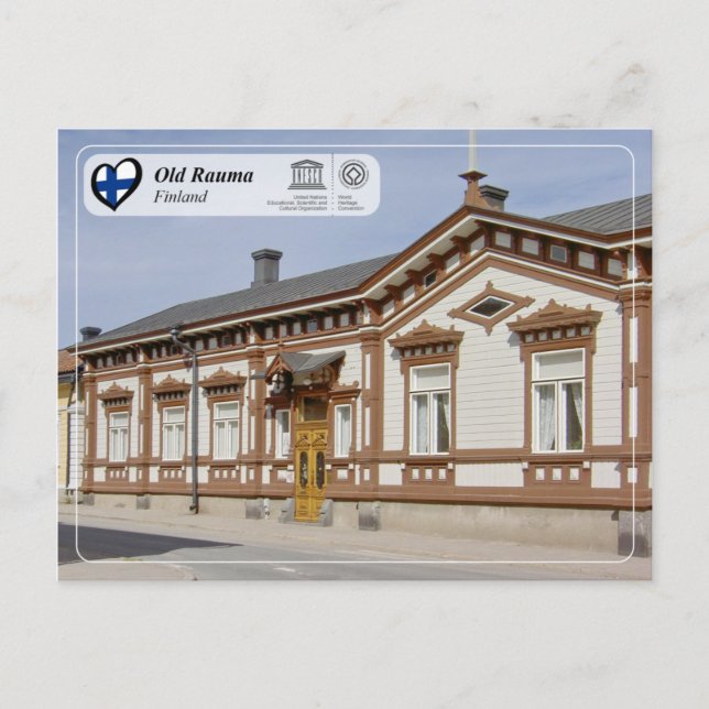 UNESCO WHS - Old Rauma Postcard (Front)