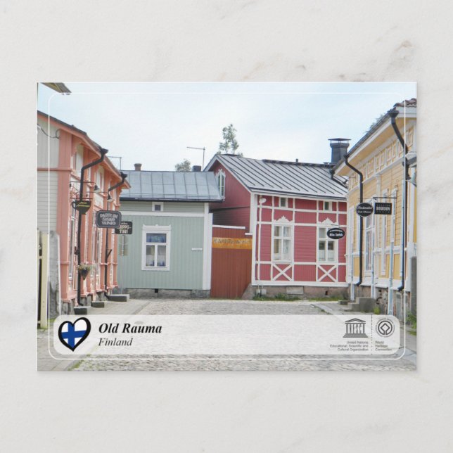 UNESCO WHS - Old Rauma Postcard (Front)